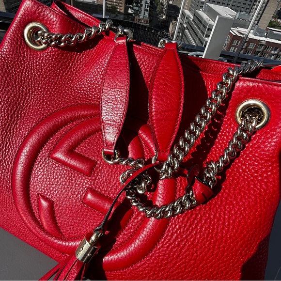 SOLD Authentic Gucci Soho interlocking leather bag - Picture 6 of 15